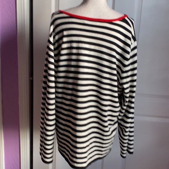 NWOT SAGHARBOR WOMAN PLUS STRIPED TOP 2X - Picture 2 of 4